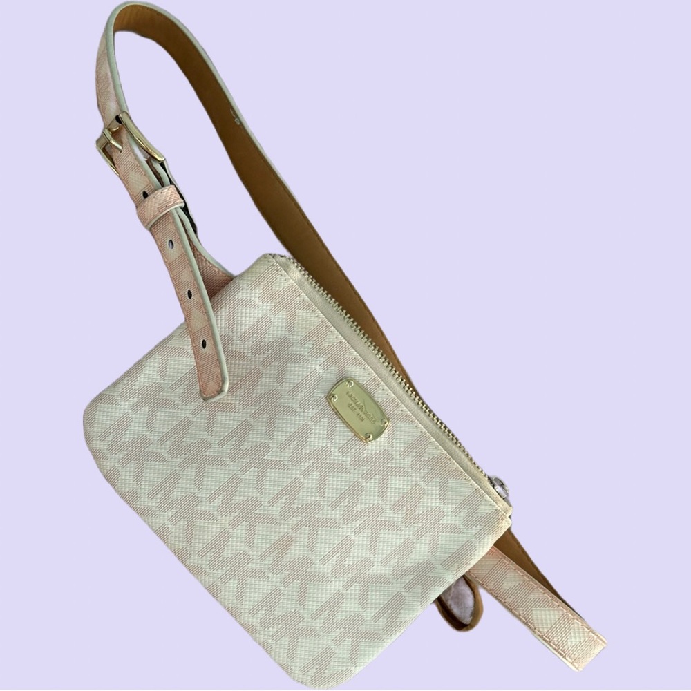 Light Pink Michael Kors belted Fanny Pack